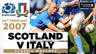 Italy Shock Scotland In Their First Away Win! | Classic Highlights - 2007 | Guinness Six Nations