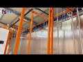 fully automated spray pretreatment in powder coating line