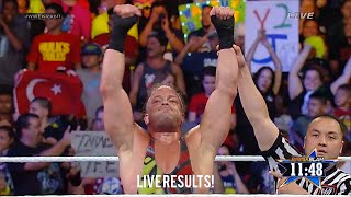 WWE SummerSlam 2014 Kickoff Rob Van Dam vs Cesaro Result!