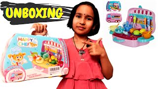Pretend Play Carry Along Kitchen Food Play Set / UNBOXING / #LearnWithPari #Aadyansh
