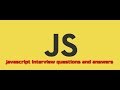 JavaScript logical interview  questions answer #1