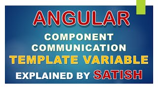 #angular Angular | Template Variables | Component Communication In Angular #templateVariables