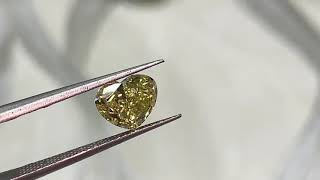 GIA CERTIFIED 1.18ct Fancy Intense Yellow Heart Brilliant Cut Diamond! Now on sale at $15,499.   #