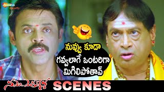 MS Narayana Ultimate Comedy Scene | Namo Venkatesa Telugu Full Movie | Venkatesh | Brahmanandam