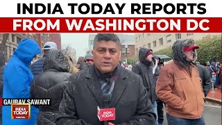 India Today Reports From Washington DC: Trump Supporters Brave Cold For Pre-inauguration Rally