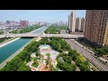 aerial china：jiaozuo city henan province河南省焦作市