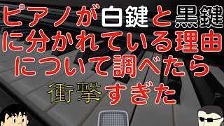 【ジャズ】ピアノが白鍵と黒鍵に分かれている理由を調べたら衝撃すぎた【アドリブ】