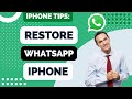 How To Restore Whatsapp Messages On Iphone