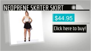 NEOPRENE SKATER SKIRT