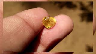 Ceylon Natural yellow Sapphire පුෂ්පරාග