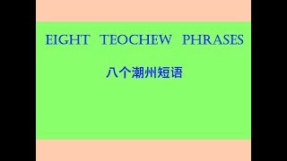 8 Teochew Phrases (八个潮州短语)