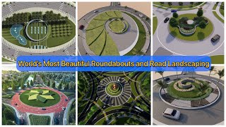 World most beautiful roundabout and road median landscape designs | landscape | Horticulture |@GENTV