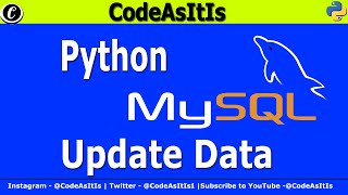 Python and MySQL - Updating Entries and Limiting Queries | Learn Python Programming