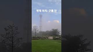 구름을 만지는 느낌은?? #해발1000M #구름안