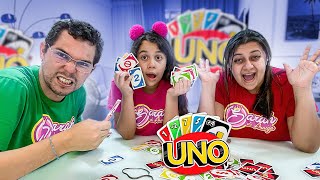 JOGAMOS O JOGO UNO PELA PRIMEIRA VEZ - OLHA NO QUE DEU !