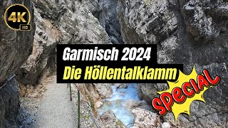 Garmisch Partenkirchen 2024 - Der Weg durch die Höllentalklamm (komplett) - 4K HD