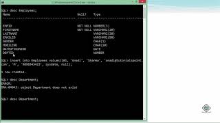 Oracle - SQL - Insert Statement