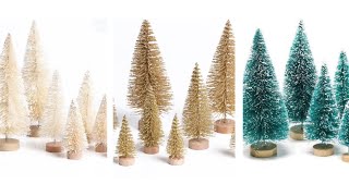 Bottle Brush Christmas Trees || Eight Piece Set || Vintage Inspired || AtHomeWithZane Store