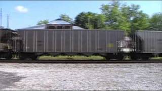 Norfolk Southern 735 NB BNSF Scherer Coal Train w/ Cool Crew! Austell,Ga 05-23-2010© (16x9)