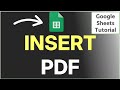 How to Insert PDF in Google Sheets