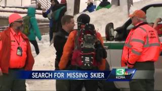 Search crews continue search for missing skier