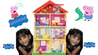 #UNBOXING #PEPPAPIG #TOY #PLAYHOUSE  WITH #GEORGE AND FRIENDS