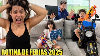 24 HORAS DA NOSSA ROTINA COM AS CRIANÇAS DE FÉRIAS 2025 * Sai de baixo! kkkk | Kathy Castricini