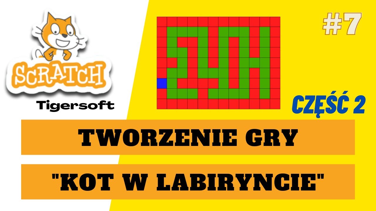 Scratch - KOT W LABIRYNCIE 2 (przeszkoda - Duszek) - YouTube