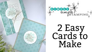 2 Easy Cards to Make & Why I Love the New Square Vellum Doilies
