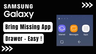 Bring Back Missing App Drawer Icon on Samsung !