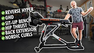 The 6-in-1 Freak Athlete Nordic Hyper Review: Home Gym Swiss Army Knife!