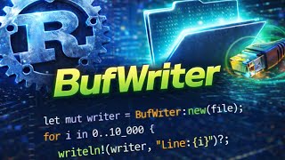 Rust BufWriter Explained | Why Buffered Writing Is Much Faster 🚀