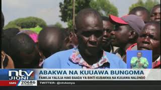 Familia yalilia haki baada ya binti kubakwa na kuuawa Bungoma