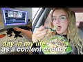 day in my life as a full time content creator 📸