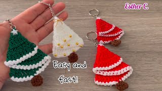 🥰CROCHET CHRISTMAS TREE🎄Crochet Christmas DIY Ornaments🔔Christmas Keychain