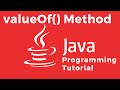 How To Convert integer, double, short, long, byte, array into a String Using the valueOf() Method