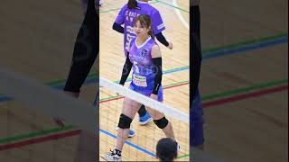 保育士バレー選手、みゆゆ先生こと長谷川心優選手の笑顔が素敵 #女子バレー #ビオーレ名古屋 #shorts