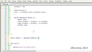 87 Overloading ' ' Operator Define Operator Function outside Class definition