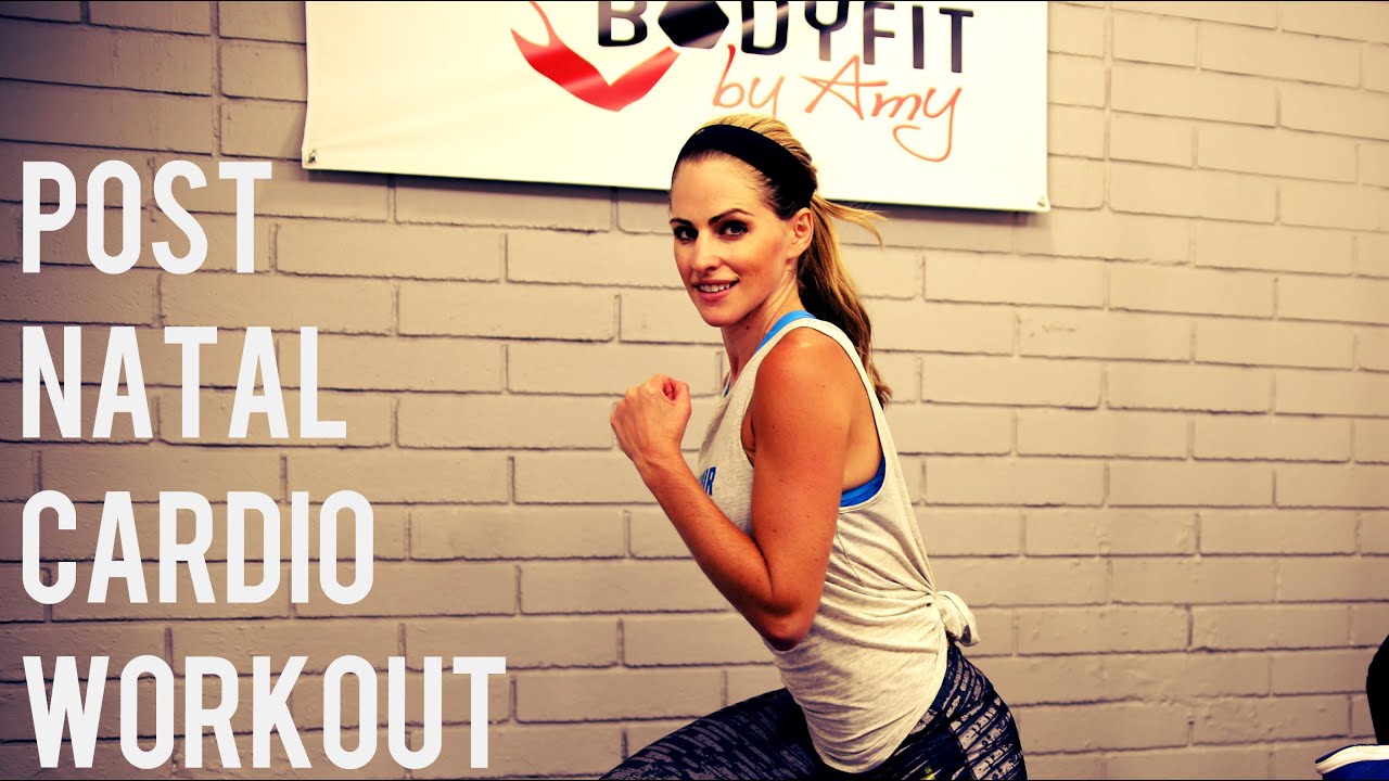 20 Minute Postnatal Cardio Workout For After Pregnancy Youtube