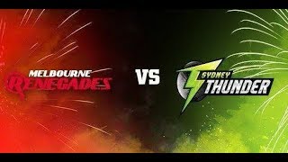 Big Bash League BBL 37th Match Sydney Thunder v Melbourne Renegades at Sydney 24Jan18 Prediction