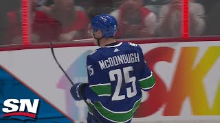 Canucks' Aidan McDonaugh Roofs Rebound For First Career NHL Goal
