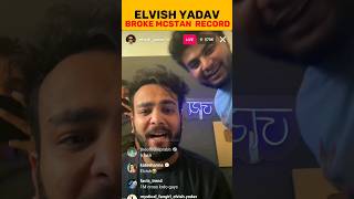 @ElvishYadavVlogs broke MC stan record 😮| elvish Yadav vlog| elvish Yadav live Instagram#shorts