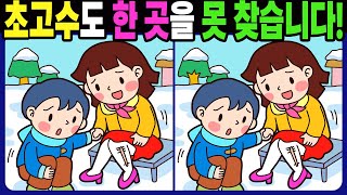 【다른그림찾기 | 치매예방】초고수도 3개 중 한 곳은 못 찾습니다! 재밌고 건강한 두뇌 훈련 퀴즈! 【틀린그림찾기 | 두뇌운동 | Find Difference】#1357