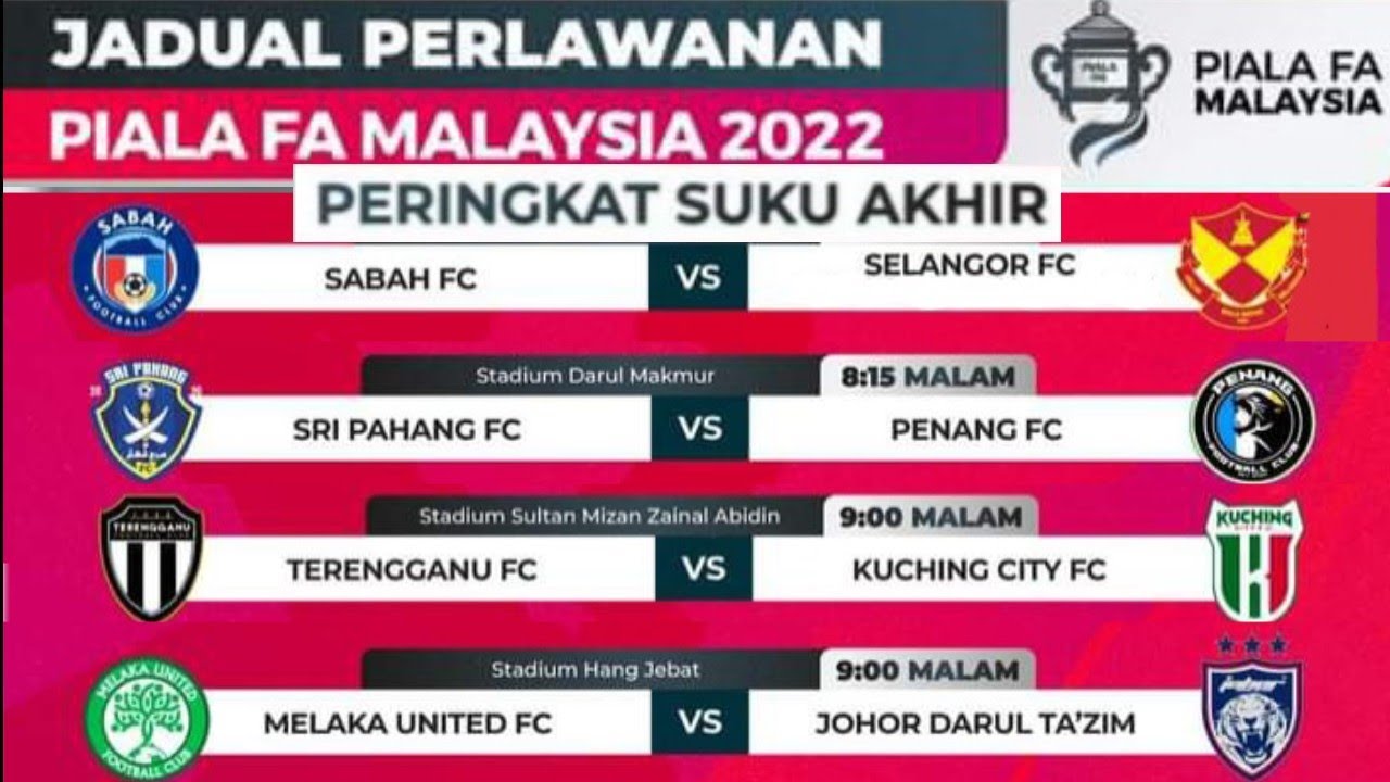 Jadual Piala Fa Malaysia 2019 - Evan Allan