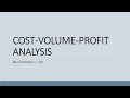 Cost volume profit analysis 3: Multiproduct CVP