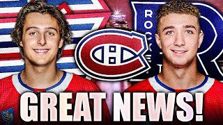 AWESOME HABS UPDATES: DAVID REINBACHER & LOGAN MAILLOUX (Montreal Canadiens News & Top Prospects)