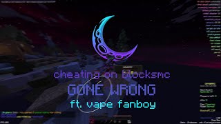 destroying blocksmc with moon. (fastest scaffold)  ft. vape fanboy GONE WRONG