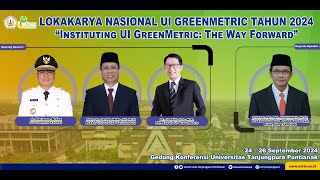 Lokakarya Nasional UI GreenMetric 2024 untuk Perguruan Tinggi se-Indonesia | Universitas Tanjungpura