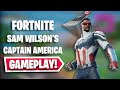 CAPTAIN AMERICA - SAM WILSON (MCU) Gameplay in Fortnite | The Falcon and the Winter Solider