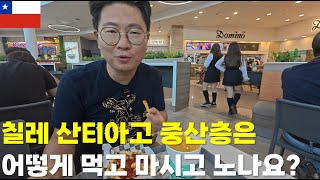 칠레 산티아고 중산층은 어떻게 먹고 마시고 노나요?(Mall Plaza norte)